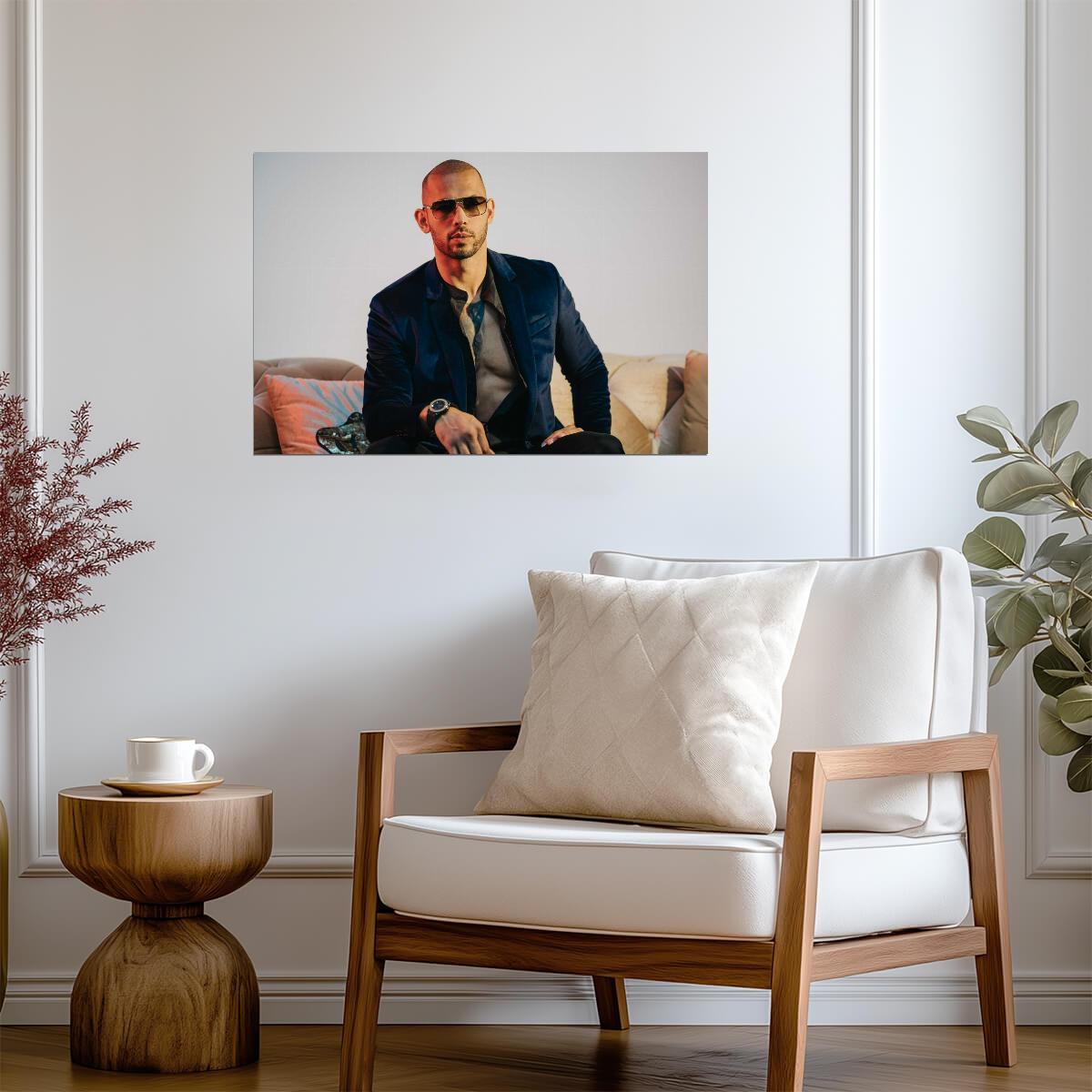 Andrew Tate Top G Portrait | Modern Celebrity Poster | Motivational Wall Art - Celebrities Poster