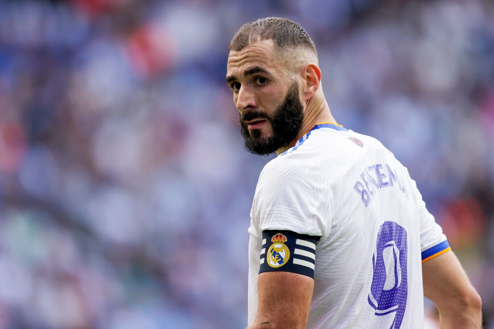 Karim Benzema Real Madrid Captain | Soccer Poster | Sports Legend Art - Sports Poster
