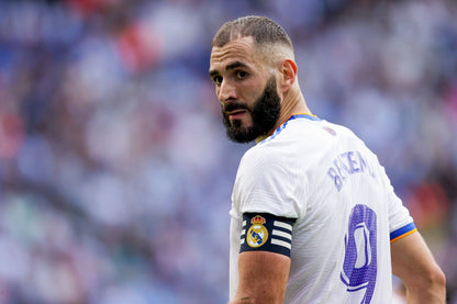 Karim Benzema Real Madrid Captain | Soccer Poster | Sports Legend Art - Sports Poster