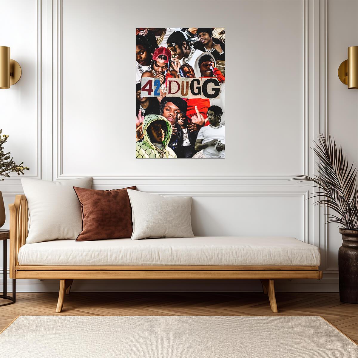 42 Dugg Illustration | Rap Poster | Graphic Hip Hop Art - Music Poster