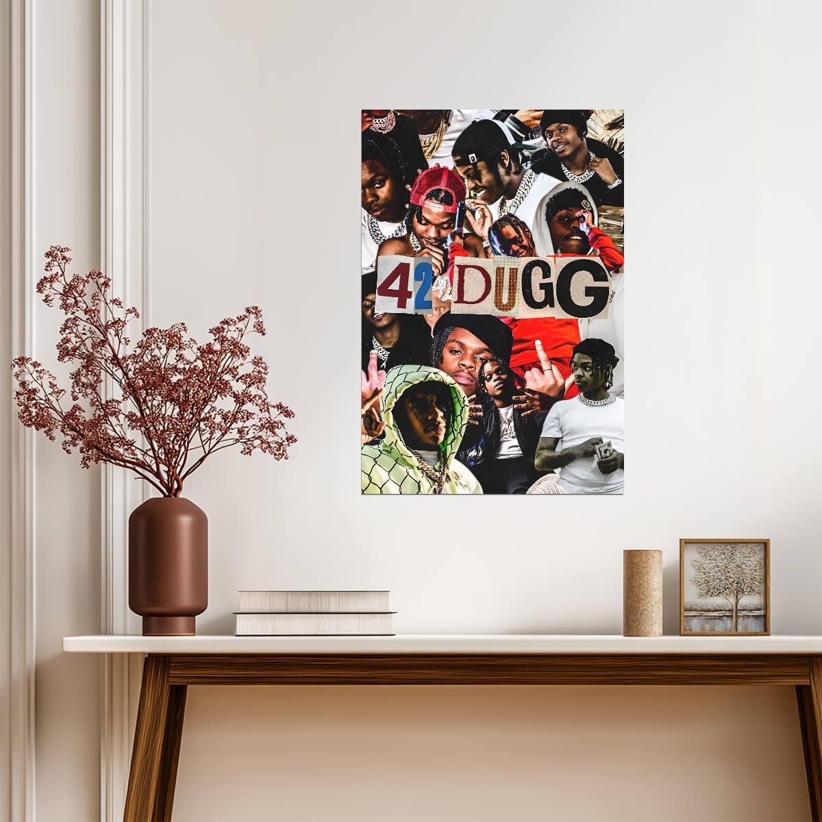 42 Dugg Illustration | Rap Poster | Graphic Hip Hop Art - Music Poster