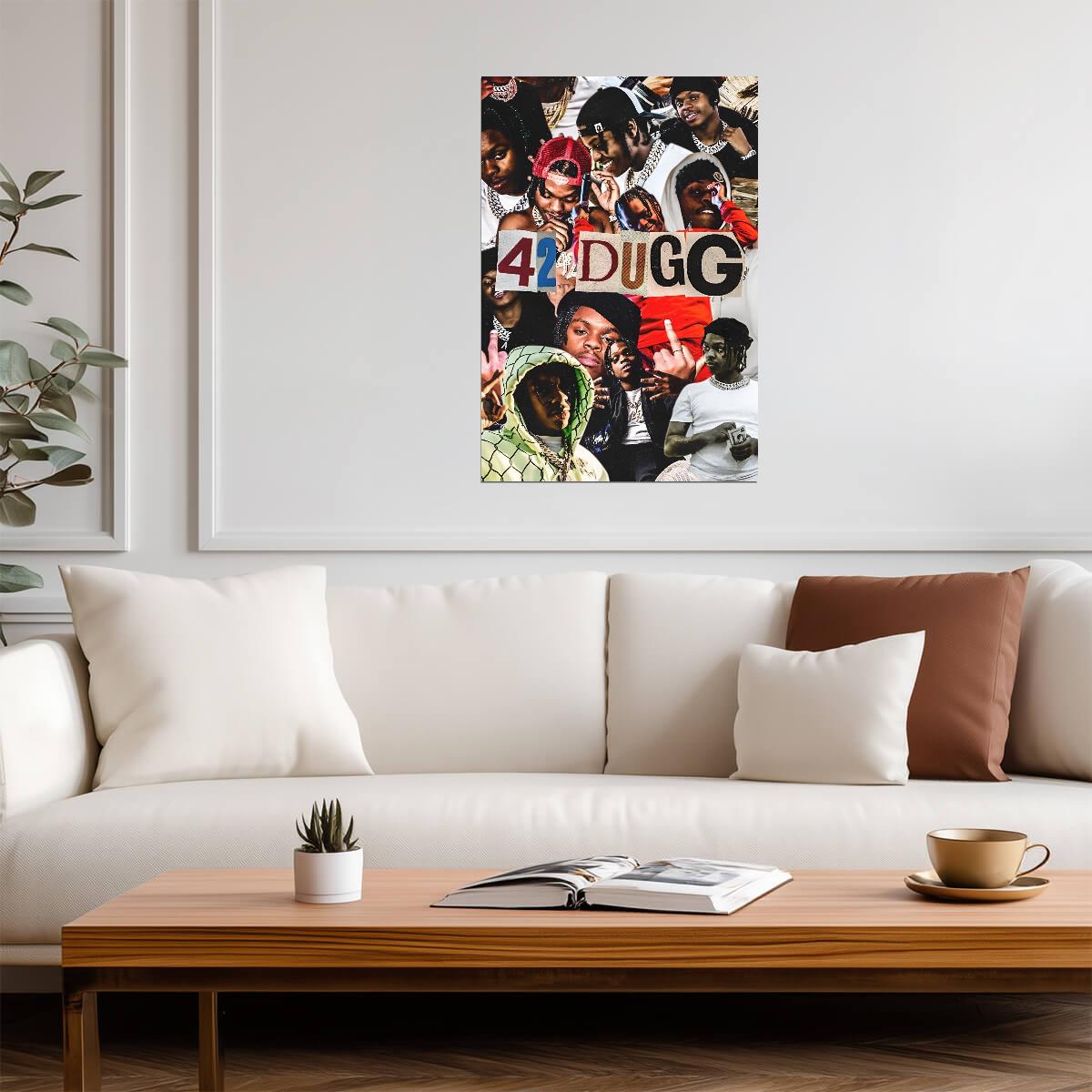 42 Dugg Illustration | Rap Poster | Graphic Hip Hop Art - Music Poster