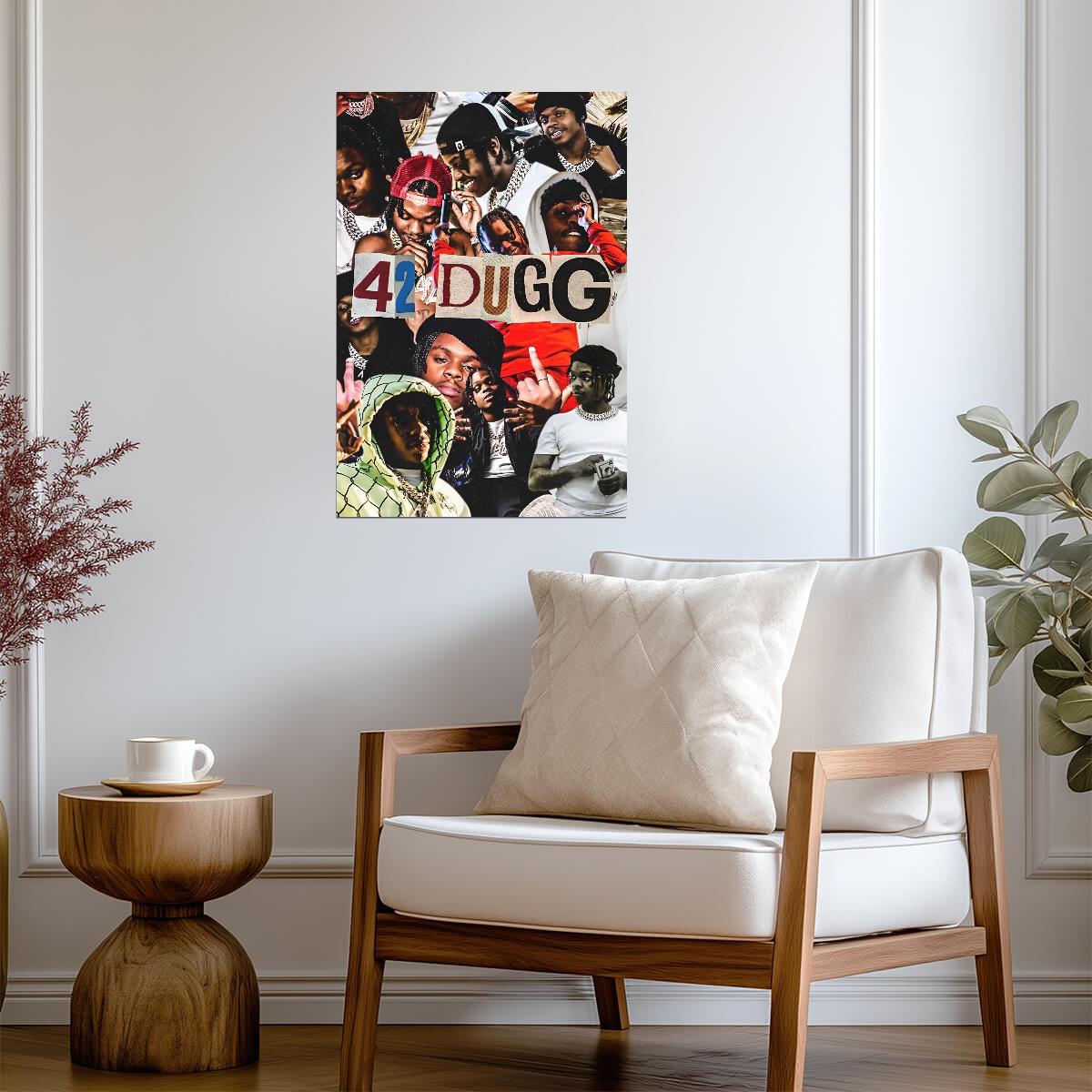 42 Dugg Illustration | Rap Poster | Graphic Hip Hop Art - Music Poster