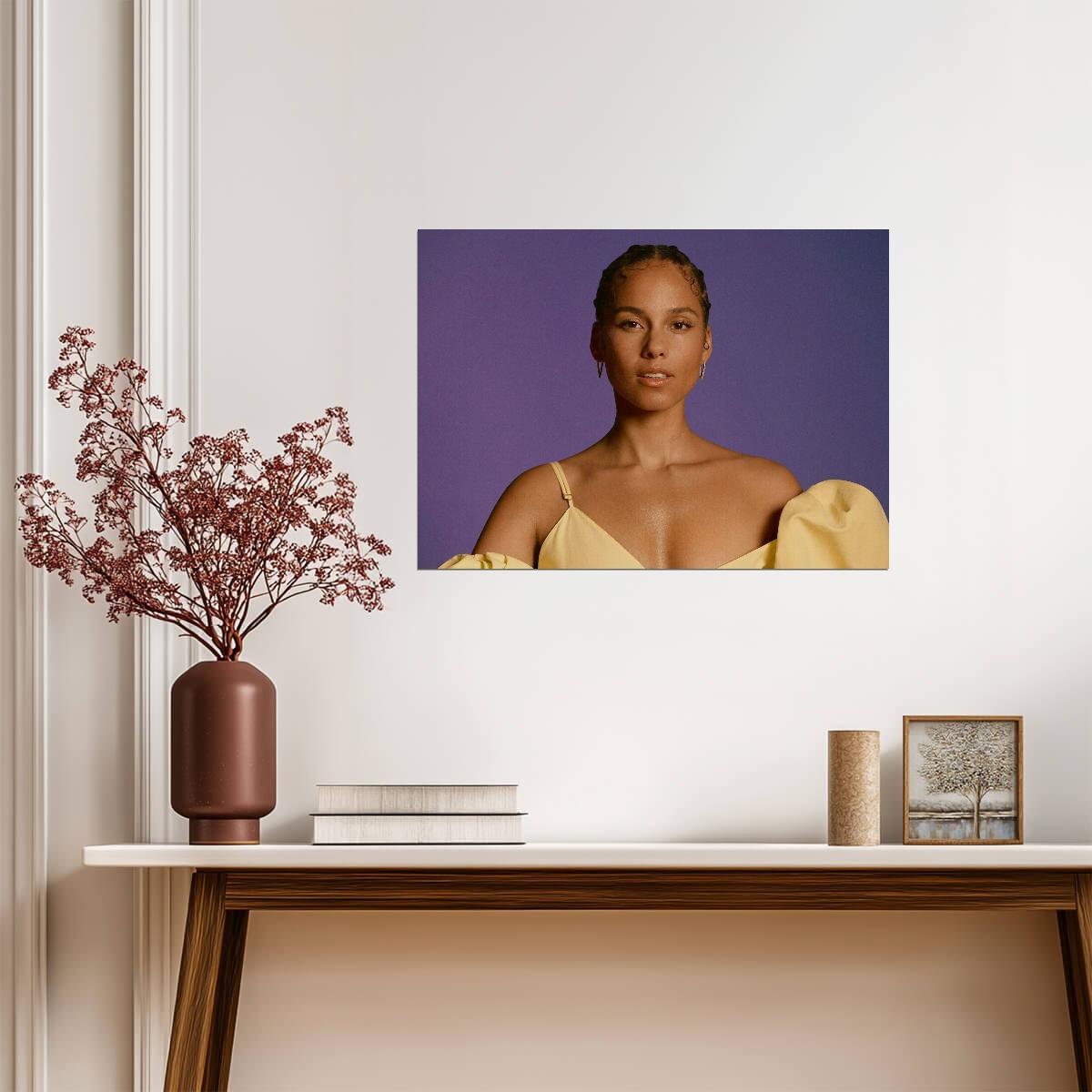 Alicia Keys | Female Vocalist Art | R&B Poster - Music Poster