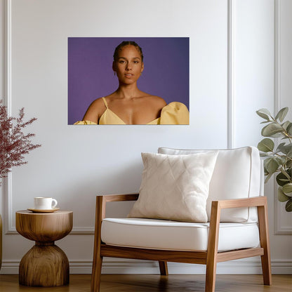 Alicia Keys | Female Vocalist Art | R&B Poster - Music Poster