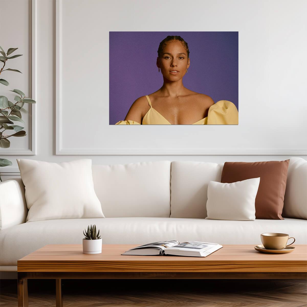 Alicia Keys | Female Vocalist Art | R&B Poster - Music Poster