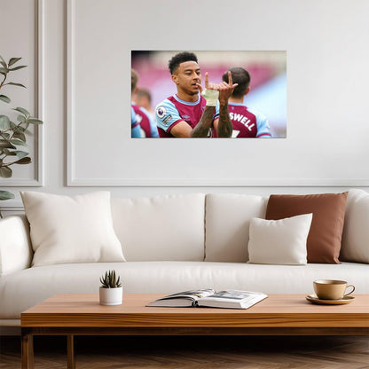 Jesse Lingard West Ham United | JLingz Celebration Soccer Poster | Premier League Action Photo - Sports Poster