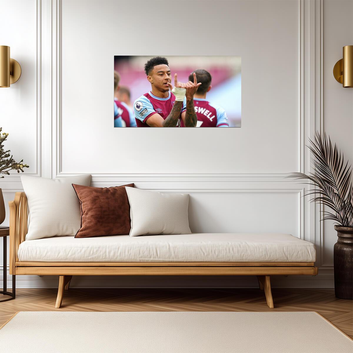 Jesse Lingard West Ham United | JLingz Celebration Soccer Poster | Premier League Action Photo - Sports Poster