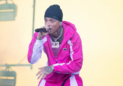 Central Cee Live in Pink Jacket | Concert Poster | UK Rap Star On Stage - Music Poster
