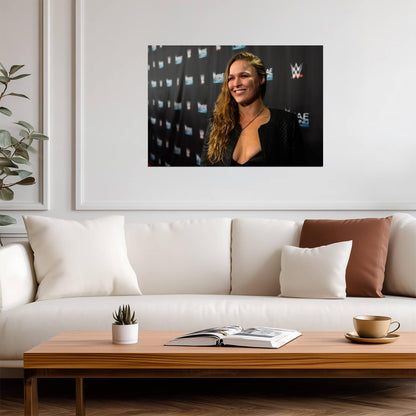 Ronda Rousey Red Carpet Portrait | Celebrity Poster | MMA Star Wall Art - Celebrities Poster
