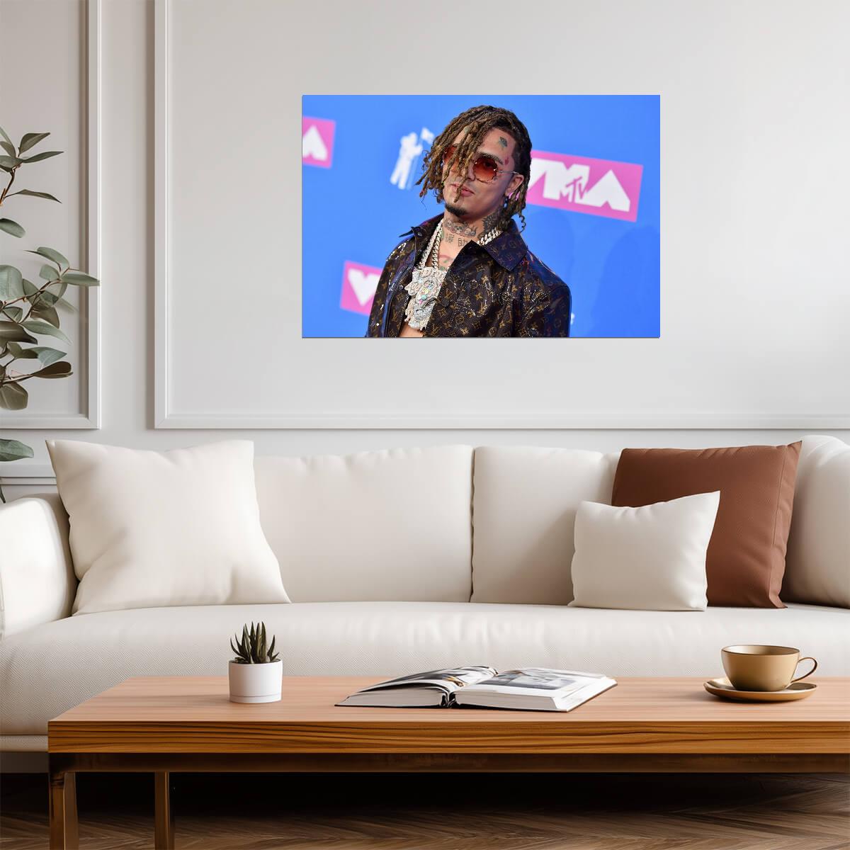 Lil Pump Print | Rapper Poster - Music Poster