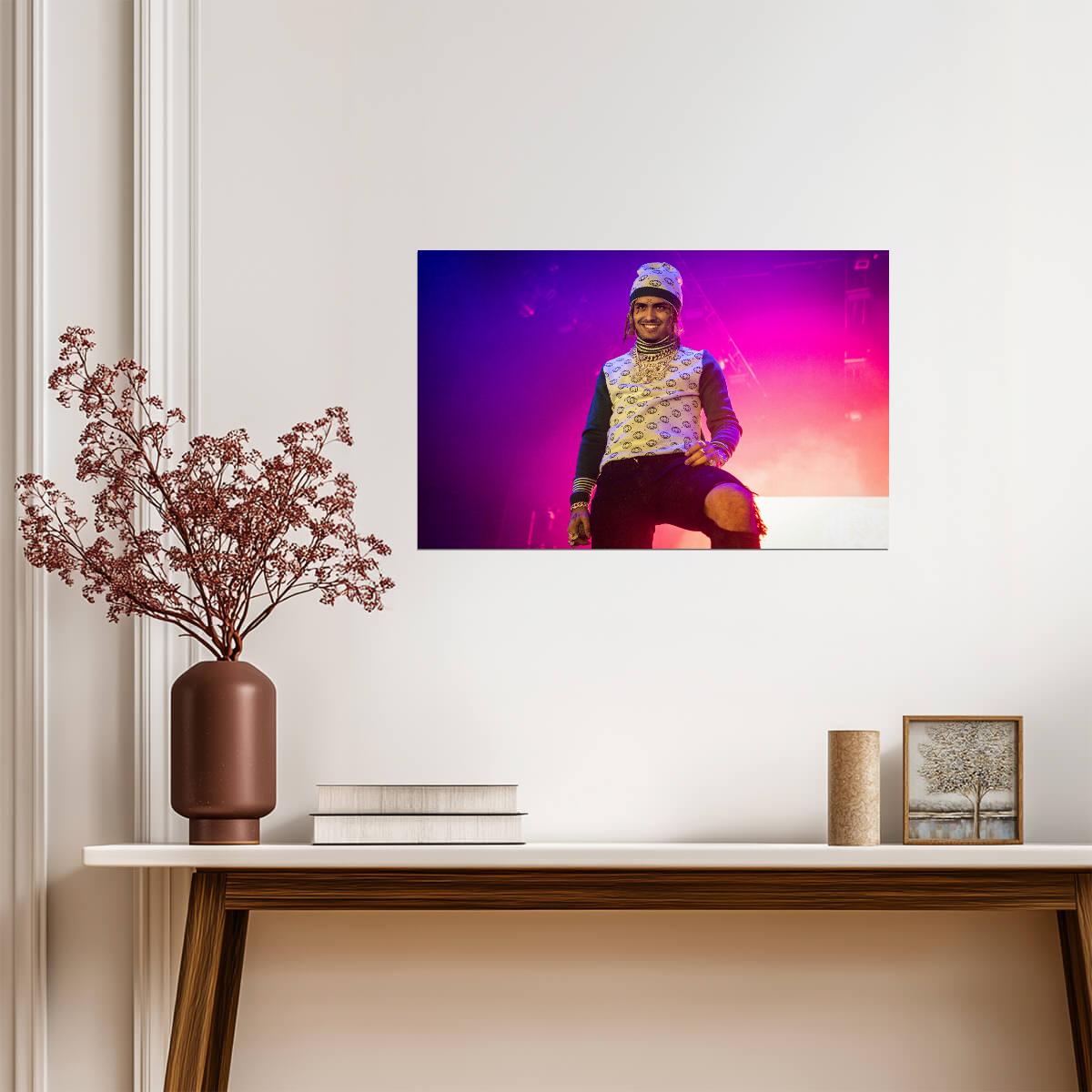 Lil Pump Poster | Live Concert Rap Print - Music Poster