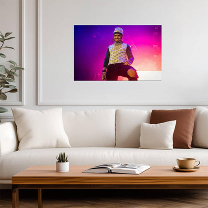 Lil Pump Poster | Live Concert Rap Print - Music Poster