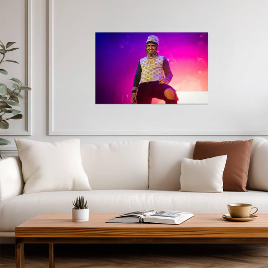 Lil Pump Poster | Live Concert Rap Print - Music Poster