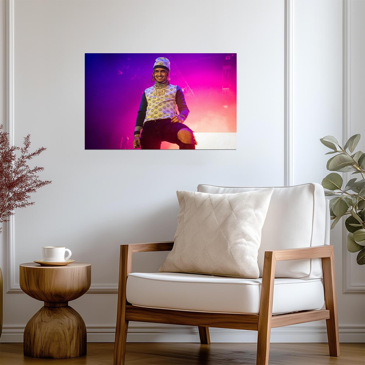 Lil Pump Poster | Live Concert Rap Print - Music Poster