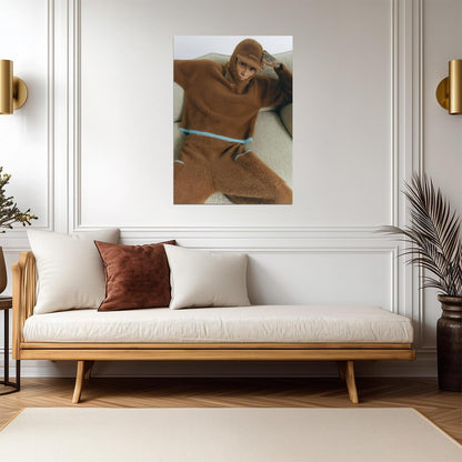 Central Cee Brown Fluffy Outfit | Unique Fashion Poster | UK Rap Star Wall Art - Music Poster