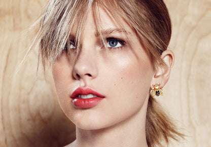 Taylor Swift Bee Earring Close Up | Celebrity Photoshoot Poster | Music Star Portrait - Music Poster