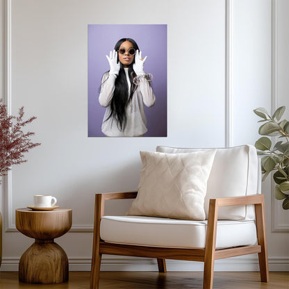 Azealia Banks | Fashion Style Print | Rapper Poster - Music Poster