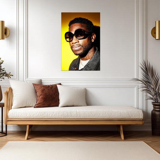 Gucci Mane | Warm Tone Print | Rapper Poster - Music Poster