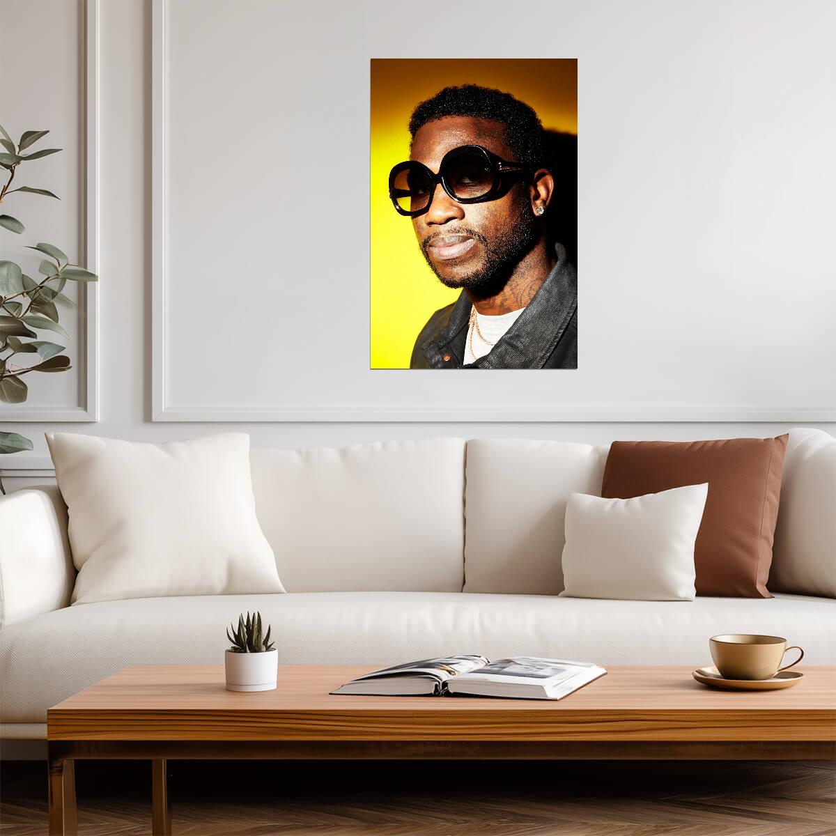 Gucci Mane | Warm Tone Print | Rapper Poster - Music Poster