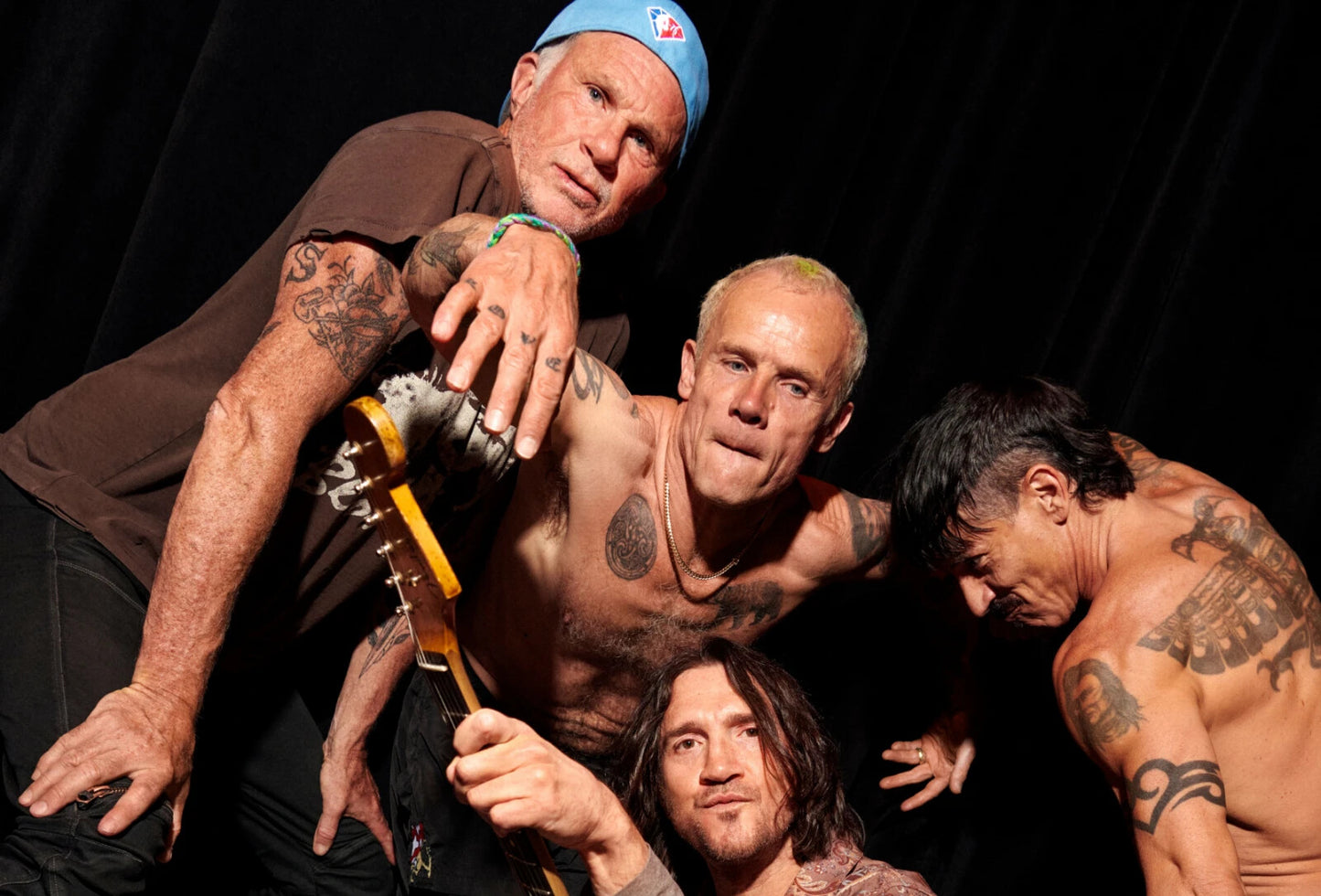 Red Hot Chili Peppers Energetic Group Portrait | Modern Music Poster | Alternative Rock Wall Art - Music Poster