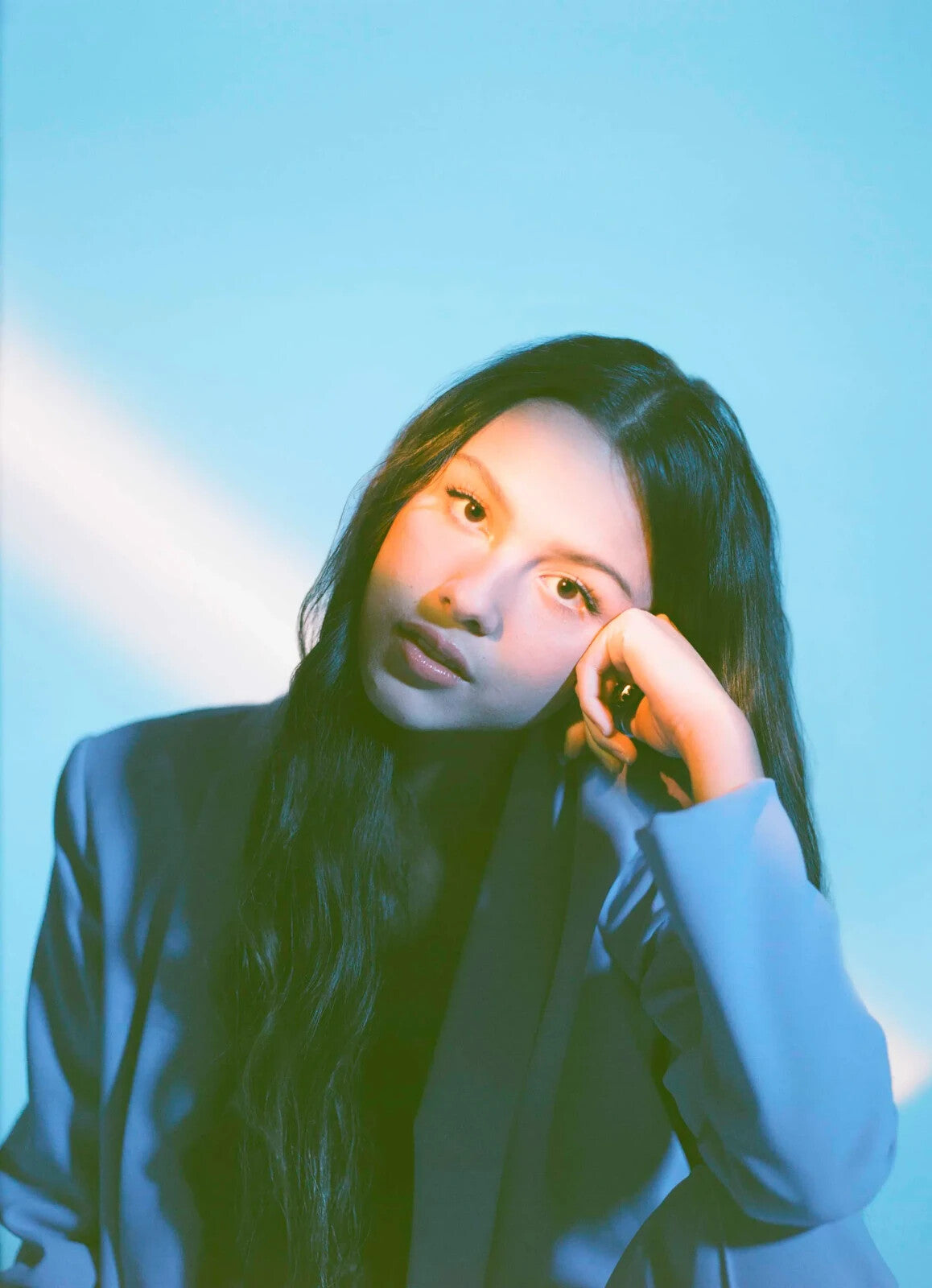 Olivia Rodrigo Artistic Light Portrait | Modern Pop Star Poster | Cool Aesthetic Wall Art - Music Poster