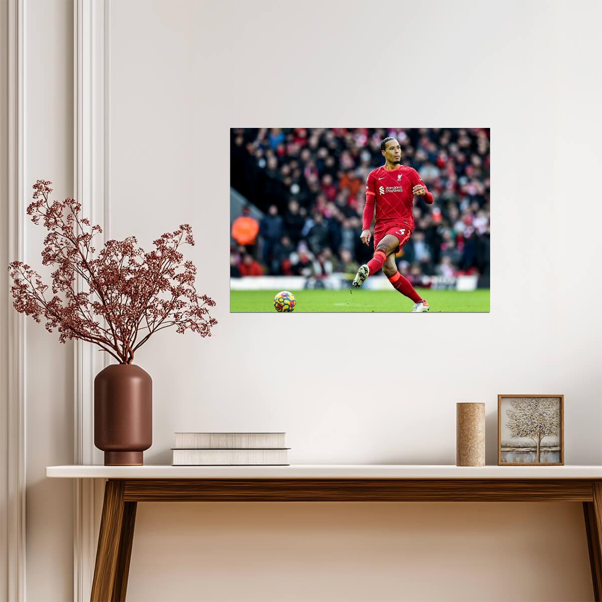 Virgil van Dijk Liverpool FC | Soccer Poster | Sports Legend Art - Sports Poster