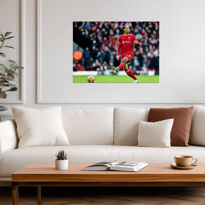 Virgil van Dijk Liverpool FC | Soccer Poster | Sports Legend Art - Sports Poster