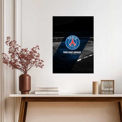 Paris Saint-Germain PSG Club Crest | Soccer Team Poster | Ligue 1 Football Fan Gift - Sports Poster