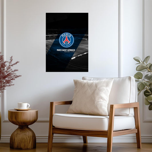 Paris Saint-Germain PSG Club Crest | Soccer Team Poster | Ligue 1 Football Fan Gift - Sports Poster
