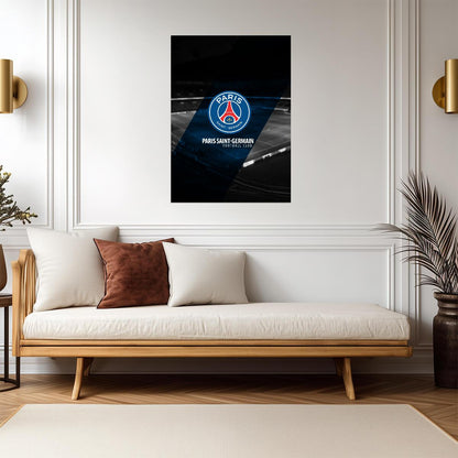 Paris Saint-Germain PSG Club Crest | Soccer Team Poster | Ligue 1 Football Fan Gift - Sports Poster