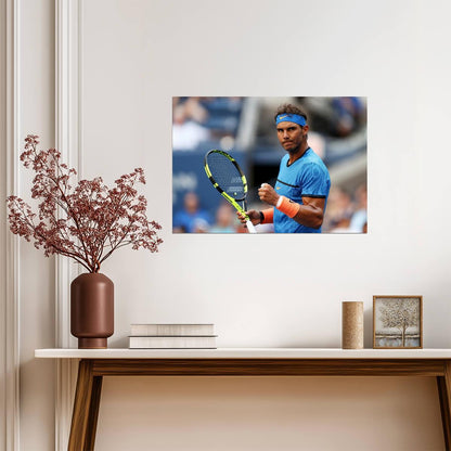 Rafael Nadal In Action | Tennis Legend Poster | Sports Photography Wall Art - Sports Poster