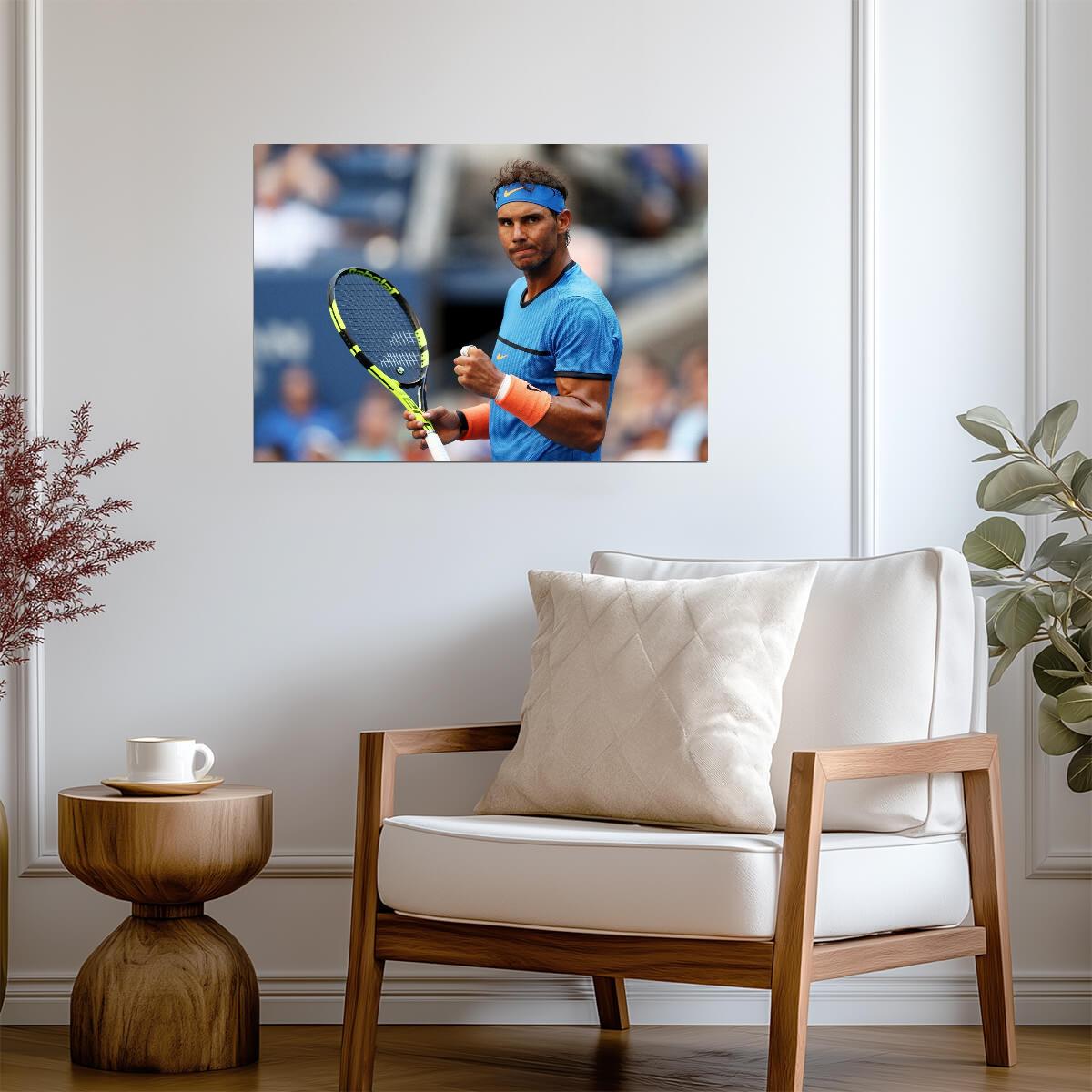 Rafael Nadal In Action | Tennis Legend Poster | Sports Photography Wall Art - Sports Poster
