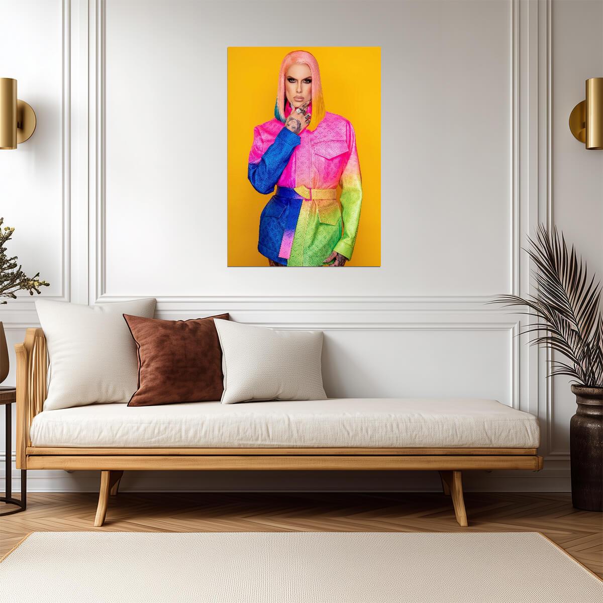 Jeffree Star | Vibrant Portrait | Influencer Poster - Celebrities Poster