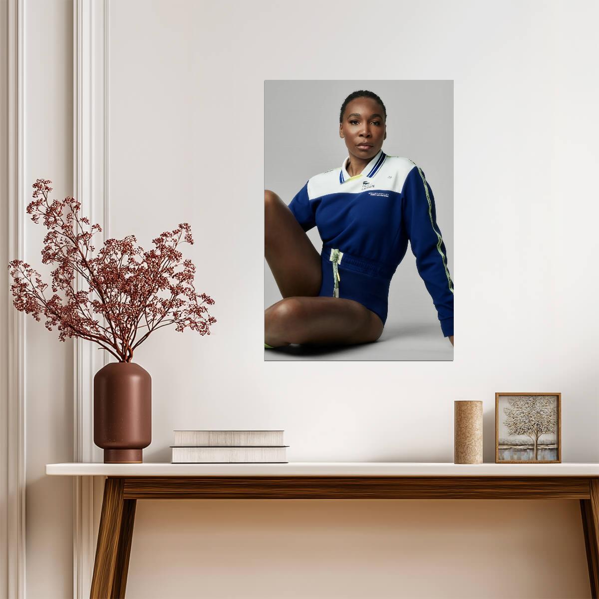 Venus Williams Tennis Legend | Professional Studio Portrait | Sports Photography Poster - Sports Poster