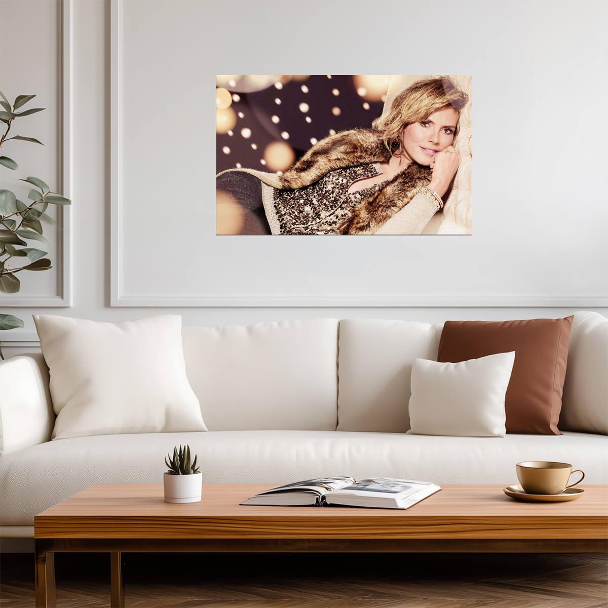 Heidi Klum | Warm Tone Photo | Fan Gift Poster - Celebrities Poster