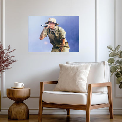 Central Cee Camo Bucket Hat | Live Performance Poster | UK Rap Concert Art - Music Poster