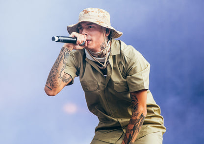 Central Cee Camo Bucket Hat | Live Performance Poster | UK Rap Concert Art - Music Poster