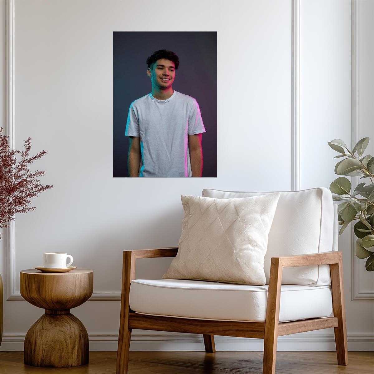 Adin Ross Modern Portrait | Streamer Celebrity Poster | Gaming Room Wall Art - Celebrities Poster
