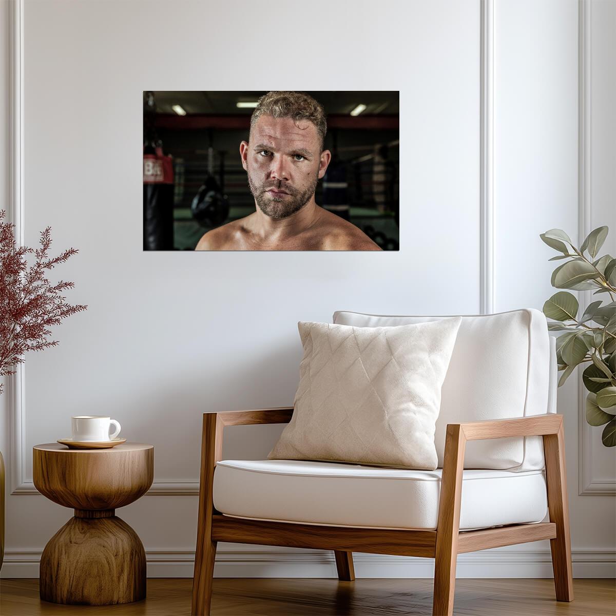 Billy Joe Saunders Intense Portrait | Professional Boxing Poster | British Combat Sports Art - Sports Poster