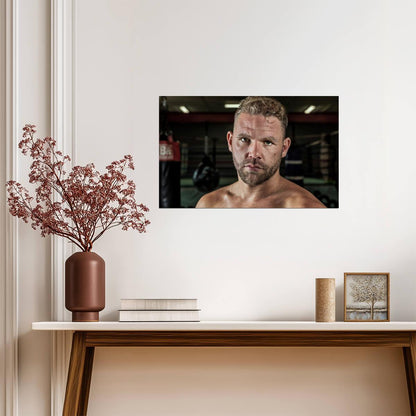 Billy Joe Saunders Intense Portrait | Professional Boxing Poster | British Combat Sports Art - Sports Poster