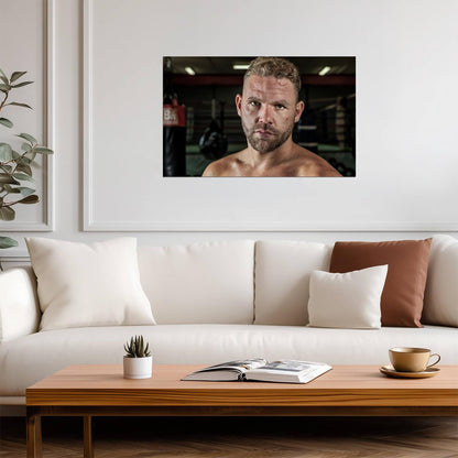Billy Joe Saunders Intense Portrait | Professional Boxing Poster | British Combat Sports Art - Sports Poster