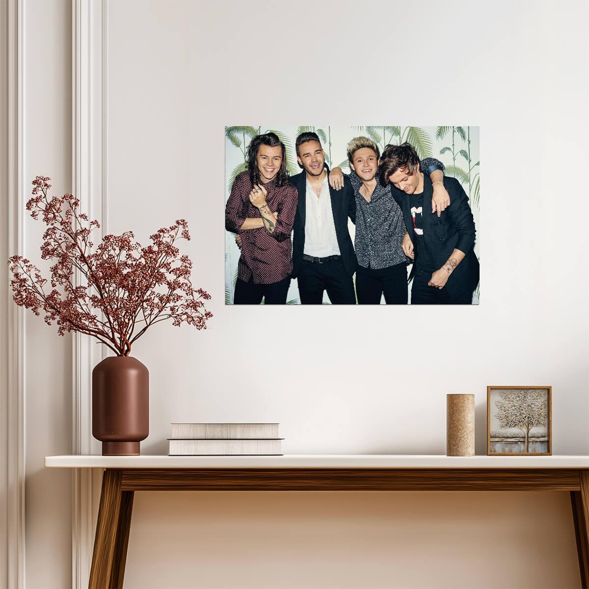 One Direction Candid Group Photo | Four Member Era | Pop Music Poster - Music Poster