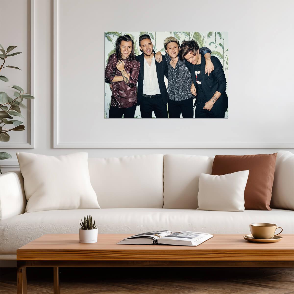 One Direction Candid Group Photo | Four Member Era | Pop Music Poster - Music Poster