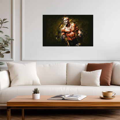 Anderson Silva The Spider | MMA Legend Poster | Abstract Combat Sports Art - Sports Poster