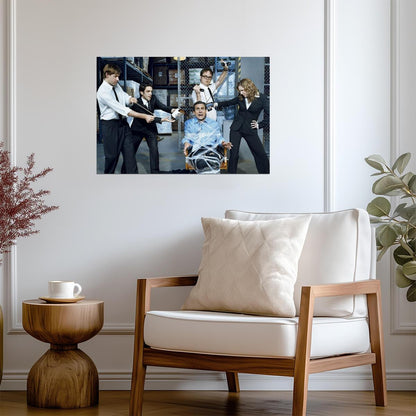The Office Michael Scott Taped to Chair | Funny TV Show Poster | Classic Sitcom Wall Art - Movies & TV Poster
