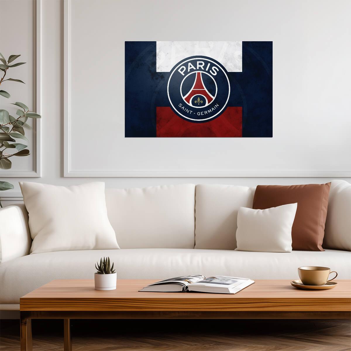 Paris Saint-Germain Crest | Soccer Poster | French Ligue 1 Fan Art - Sports Poster