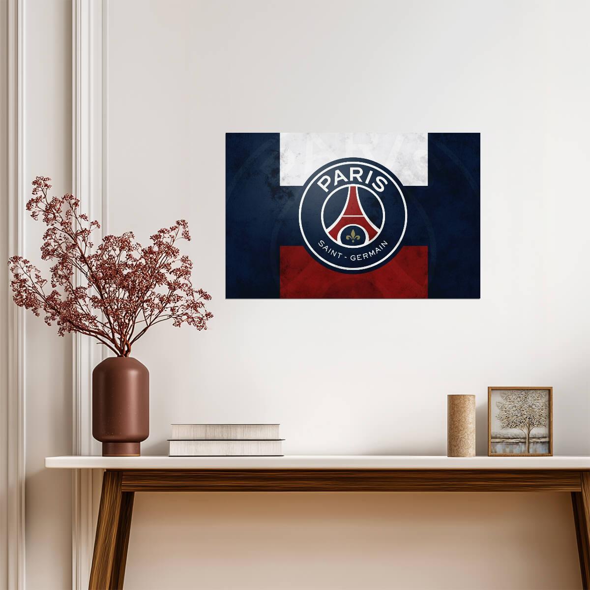 Paris Saint-Germain Crest | Soccer Poster | French Ligue 1 Fan Art - Sports Poster