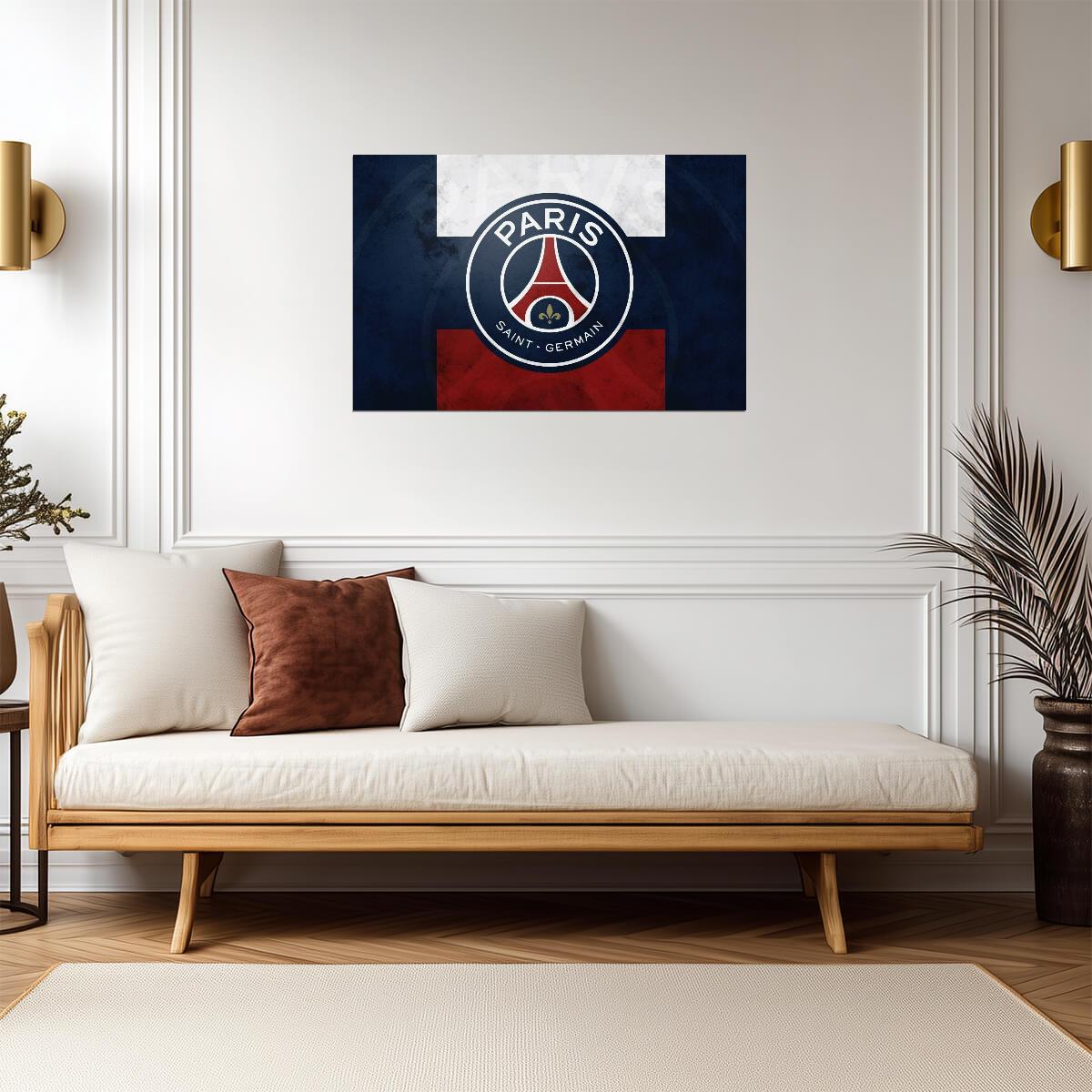 Paris Saint-Germain Crest | Soccer Poster | French Ligue 1 Fan Art - Sports Poster