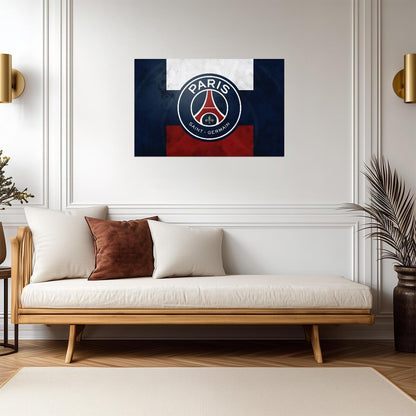 Paris Saint-Germain Crest | Soccer Poster | French Ligue 1 Fan Art - Sports Poster